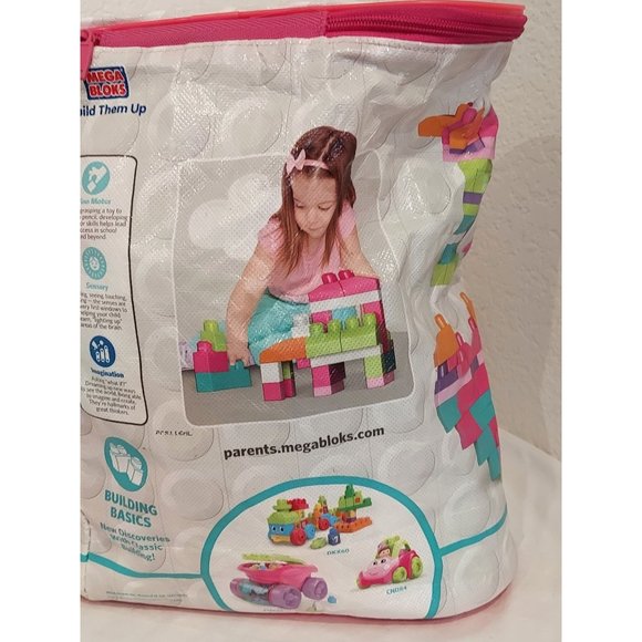 Mega Bloks First Builders Big Building Bag with Big Building Blocks - 61 BLOCKS - Picture 4 of 8